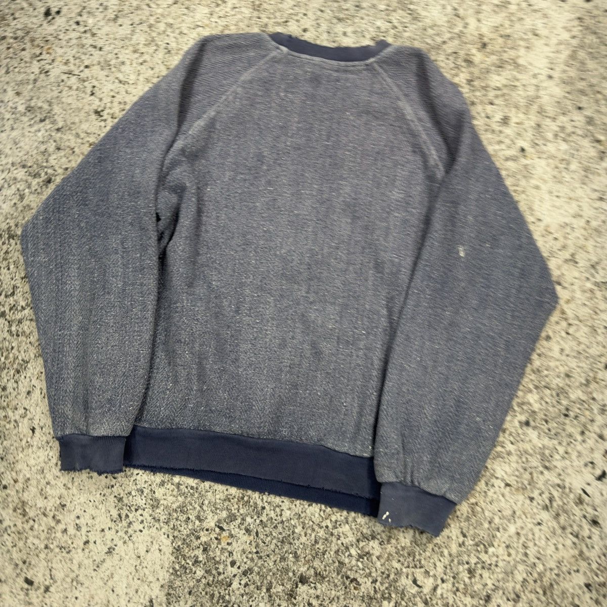 Vintage Thrashed Faded Distressed Blue Sweatshirt ERD Grunge Skater Size US L / EU 52-54 / 3 - 5 Thumbnail