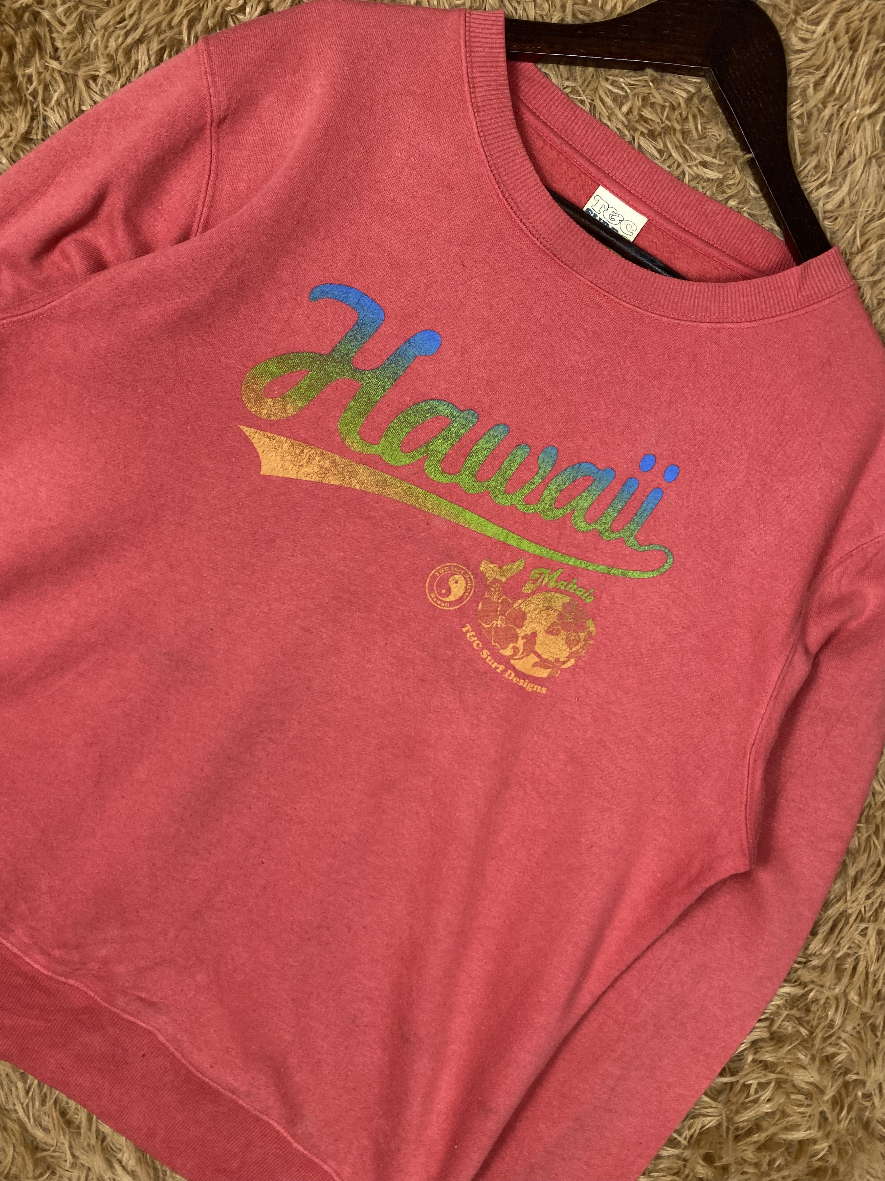 Other Vintage Hawaii T&C Surf Design Sweatshirts PS0296 Size US L / EU 52-54 / 3 - 2 Thumbnail