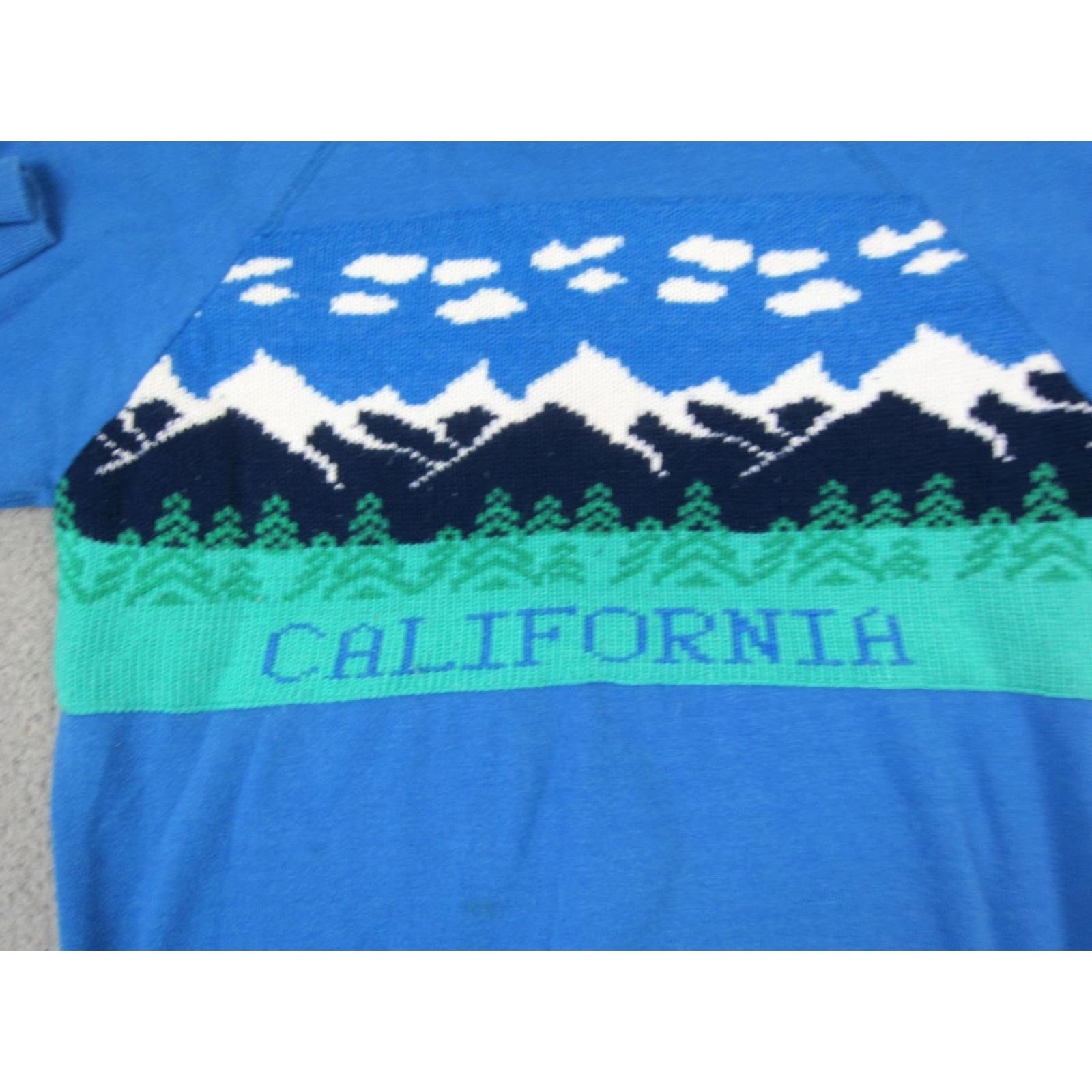 Hanes VINTAGE Hanes Sweater Mens L Blue Collared Knit Pullover 80s 90s City Classic Winter Fall Size US L / EU 52-54 / 3 - 2 Thumbnail