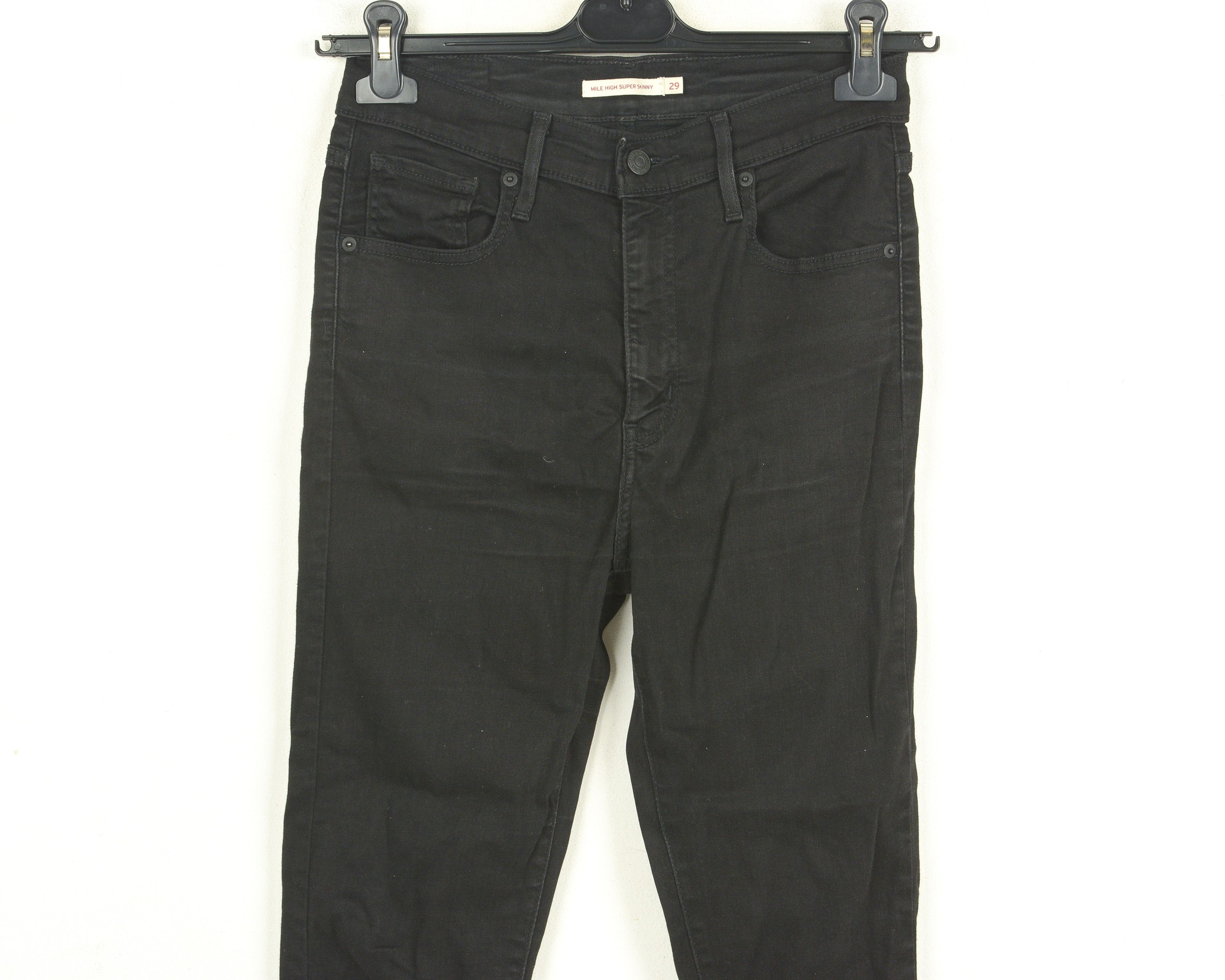 Levi's Big E Mile High Super Skinny Women W29 L32 Denim Jeans Size 29" - 2 Thumbnail