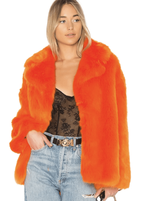 Dries Van Noten Dries Van Noten Orange Faux Fur Jacket FW19 Size US S / EU 44-46 / 1 - 14 Thumbnail