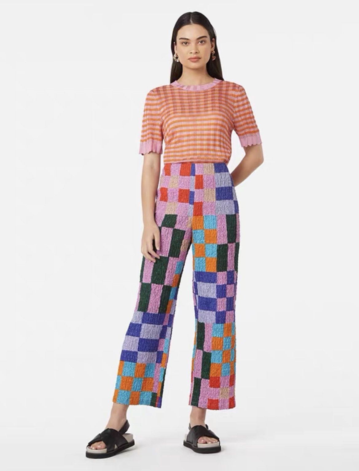 Other Gorman Organic Cotton Beaded Check Pant Size 30" / US 8 / IT 44 - 8 Thumbnail