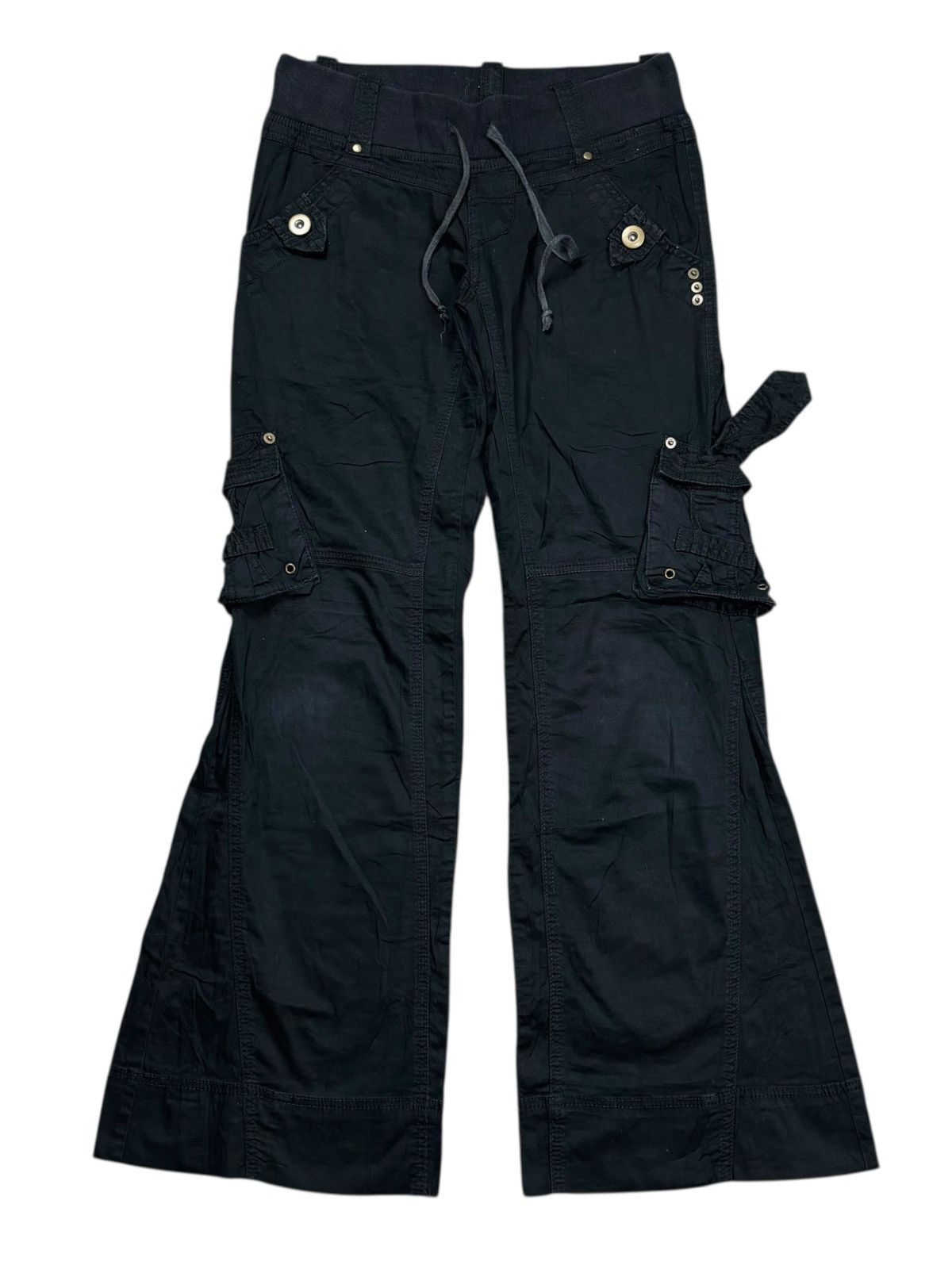 Japanese Brand Goa cargo parachute flared zip | Grailed