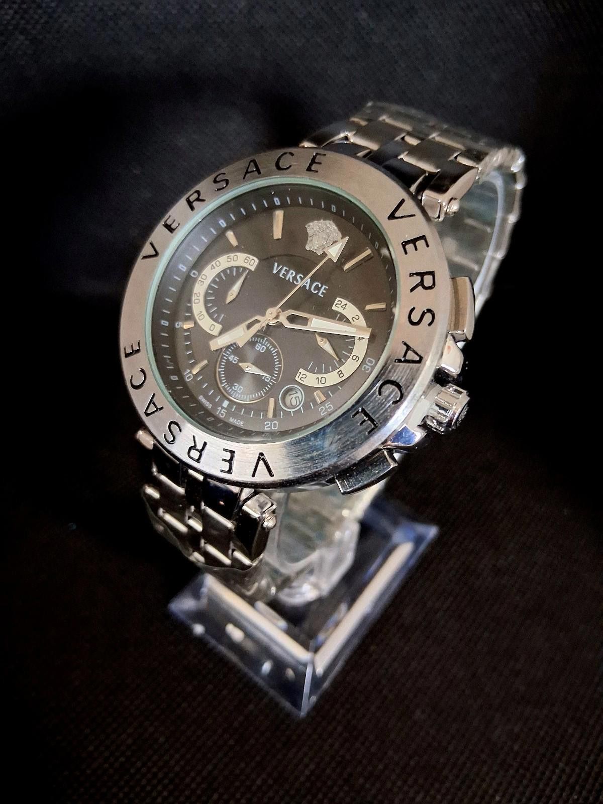 Versace Greca Medusa Men's Chronograph Stainless Steel Watch