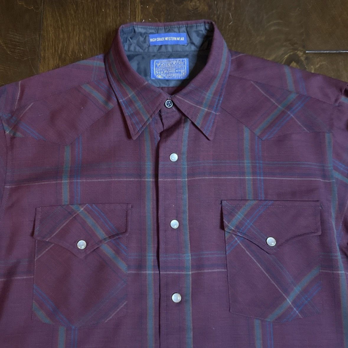 Pendleton Vintage Pendleton Wool Pearl Snap High Grade Western Sz M Size US M / EU 48-50 / 2 - 5 Thumbnail