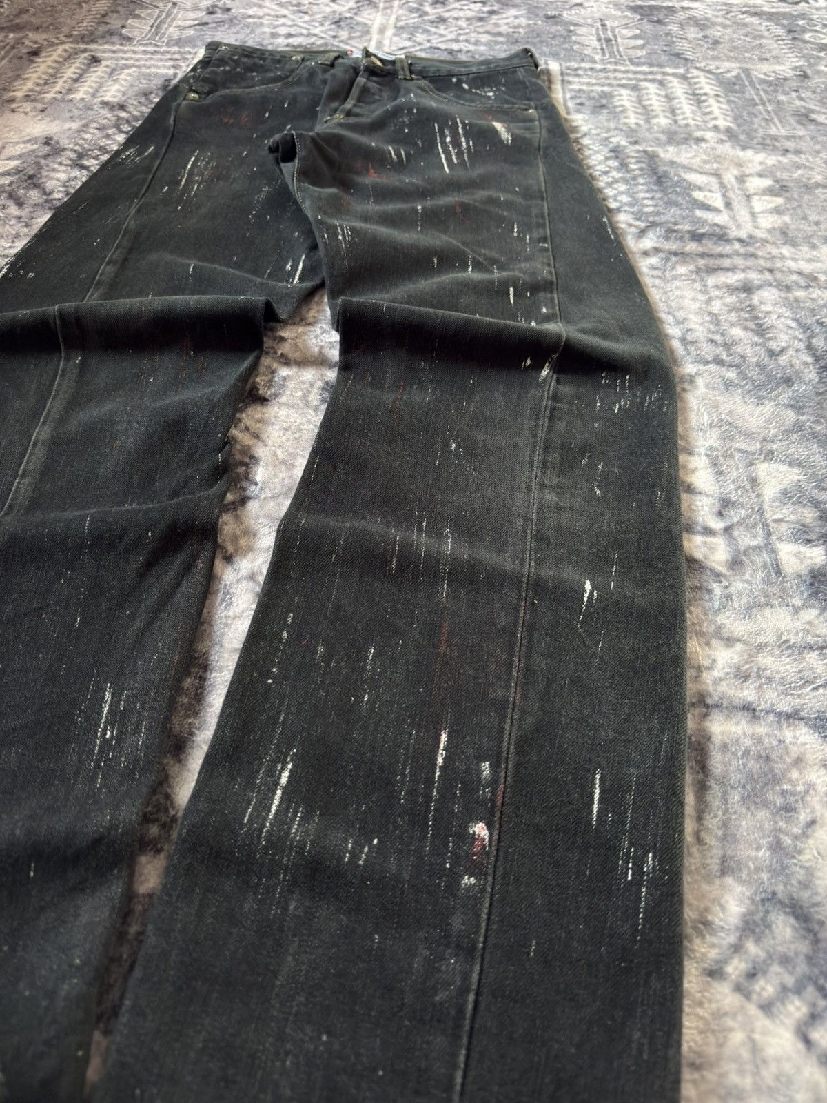 Levi's Vintage Levis Engineered Matrix Digital Rain Painted Jeans Size US 29 - 10 Thumbnail