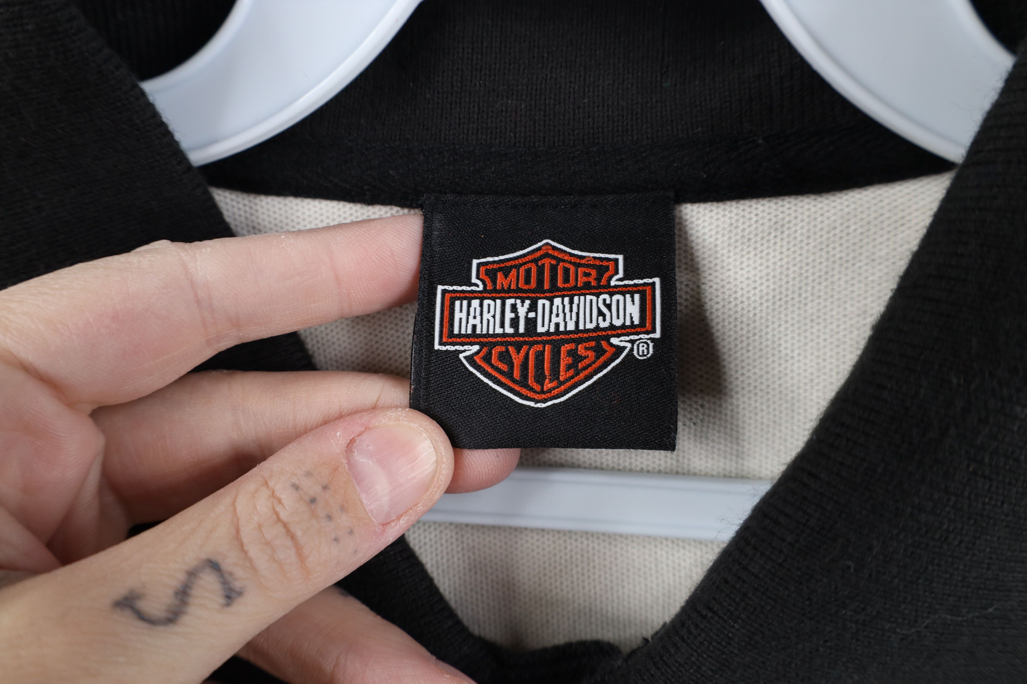 Harley Davidson Vintage Y2K 2008 Harley Davidson Spell Beijing China Polo Size US L / EU 52-54 / 3 - 8 Thumbnail