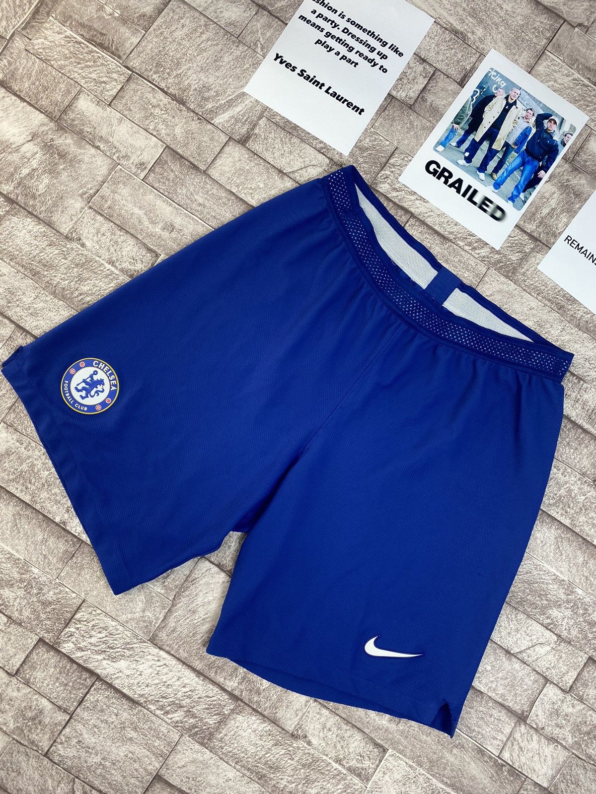 Nike × Vintage Nike Men’s 2018/19 Chelsea FC Vaporknit Match Shorts Size US 34 / EU 50 - 5 Thumbnail