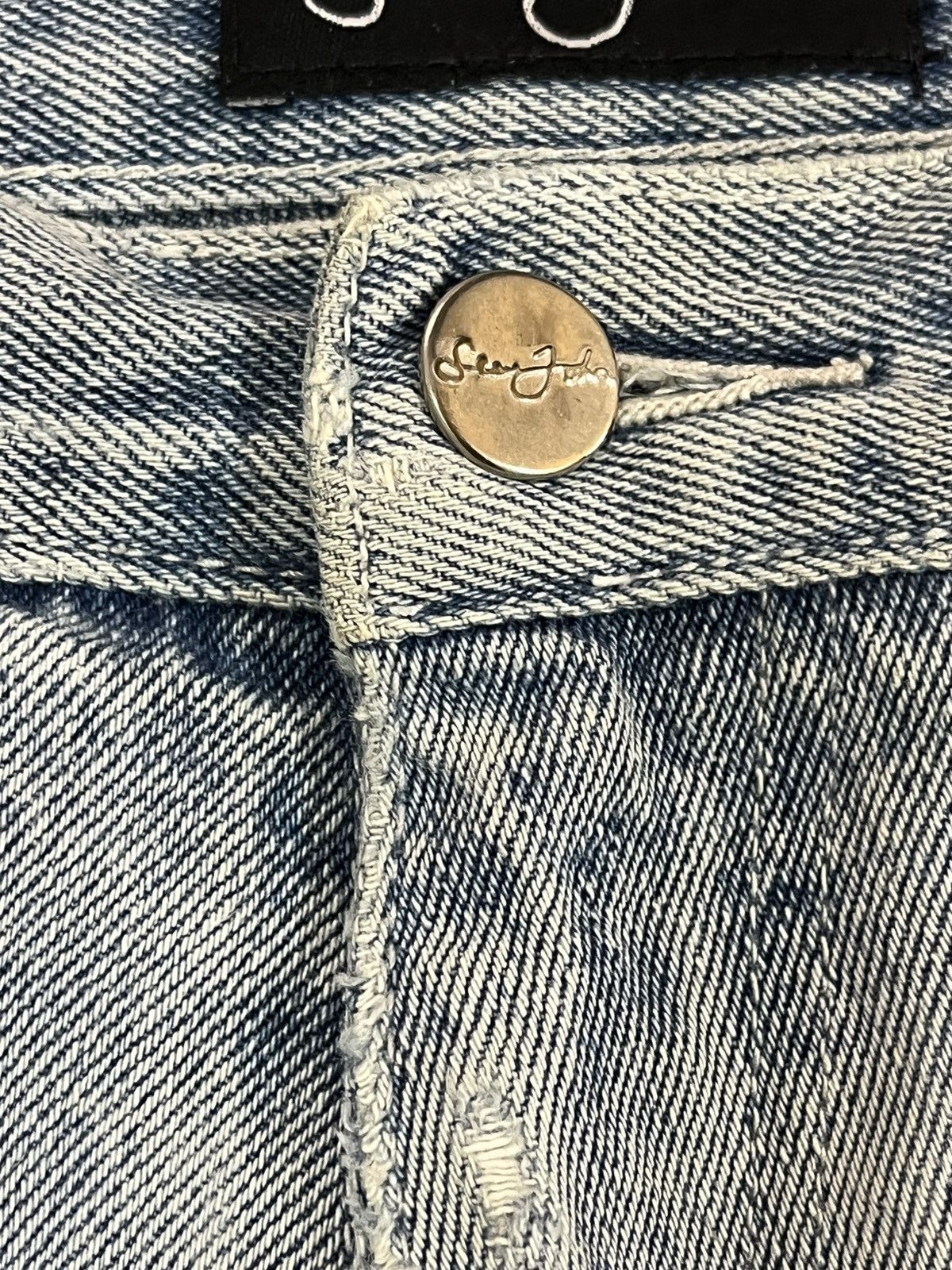 Le Grande Bleu (L.G.B.) × Sean John Vintage Sean John Baggy Faded Denim Size US 33 - 10 Thumbnail