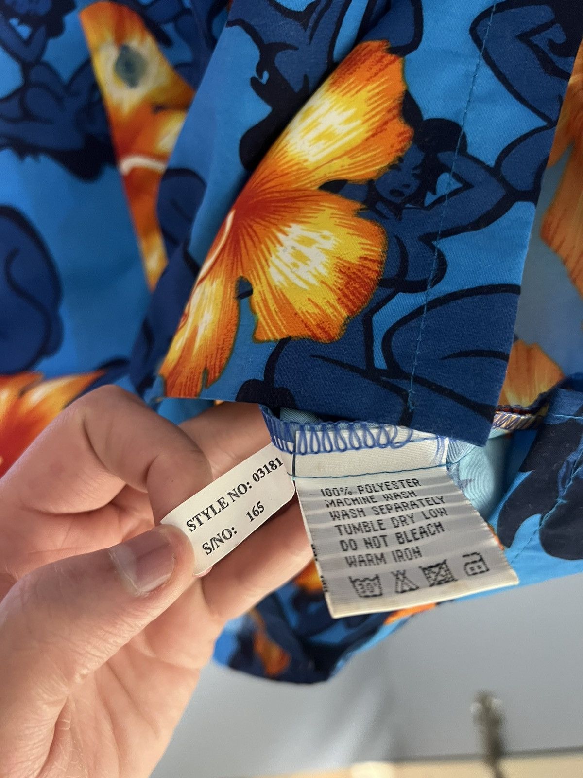 Hot Model Sex × Vintage VERY RARE HAWAII SEXY HOT BABY FLOWERS DESIGNER SHIRT 90s Size US L / EU 52-54 / 3 - 5 Thumbnail