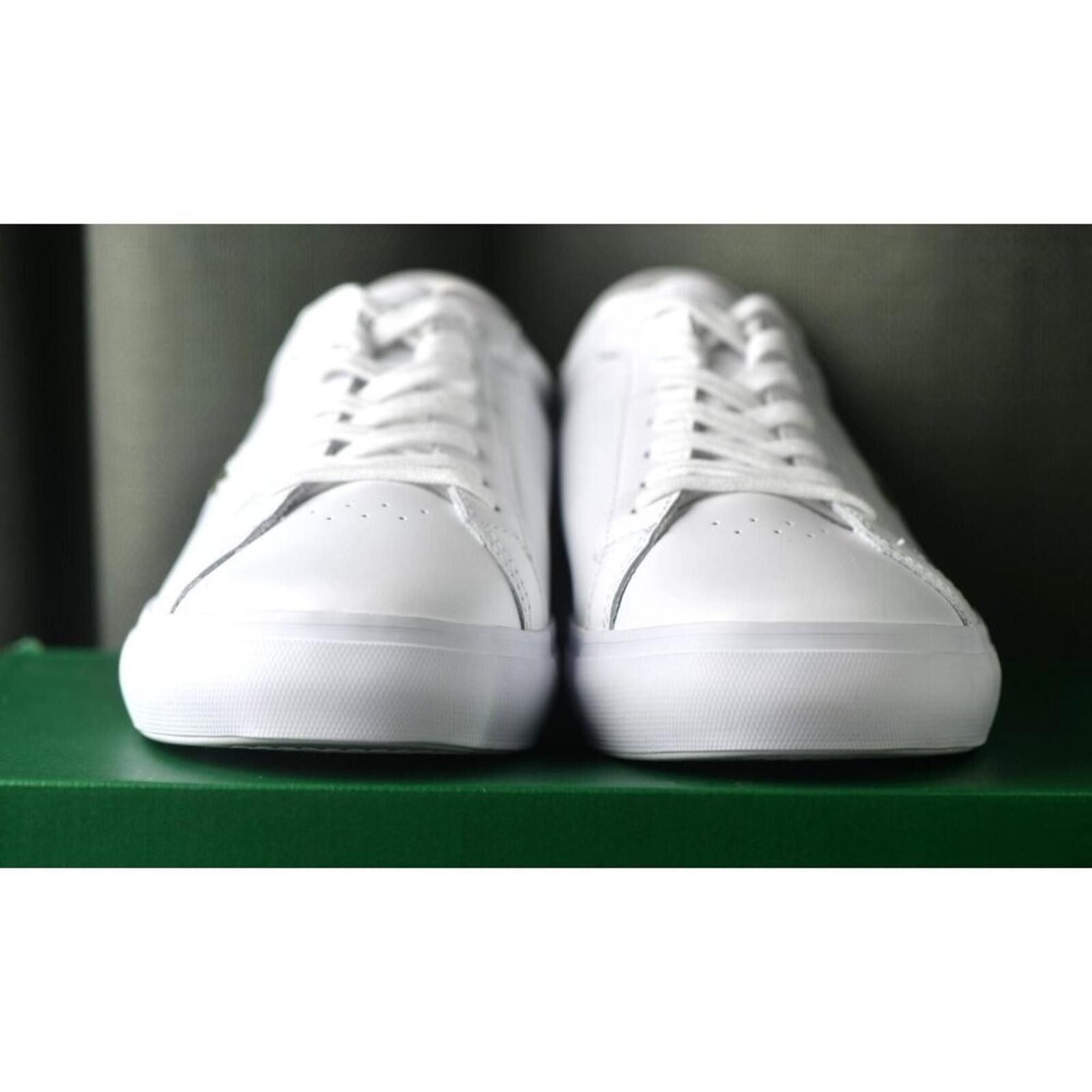 Lacoste Lacoste Lineset Powercourt 223-1 Leather SMA | White/Green Size US 11 / EU 44 - 7 Thumbnail