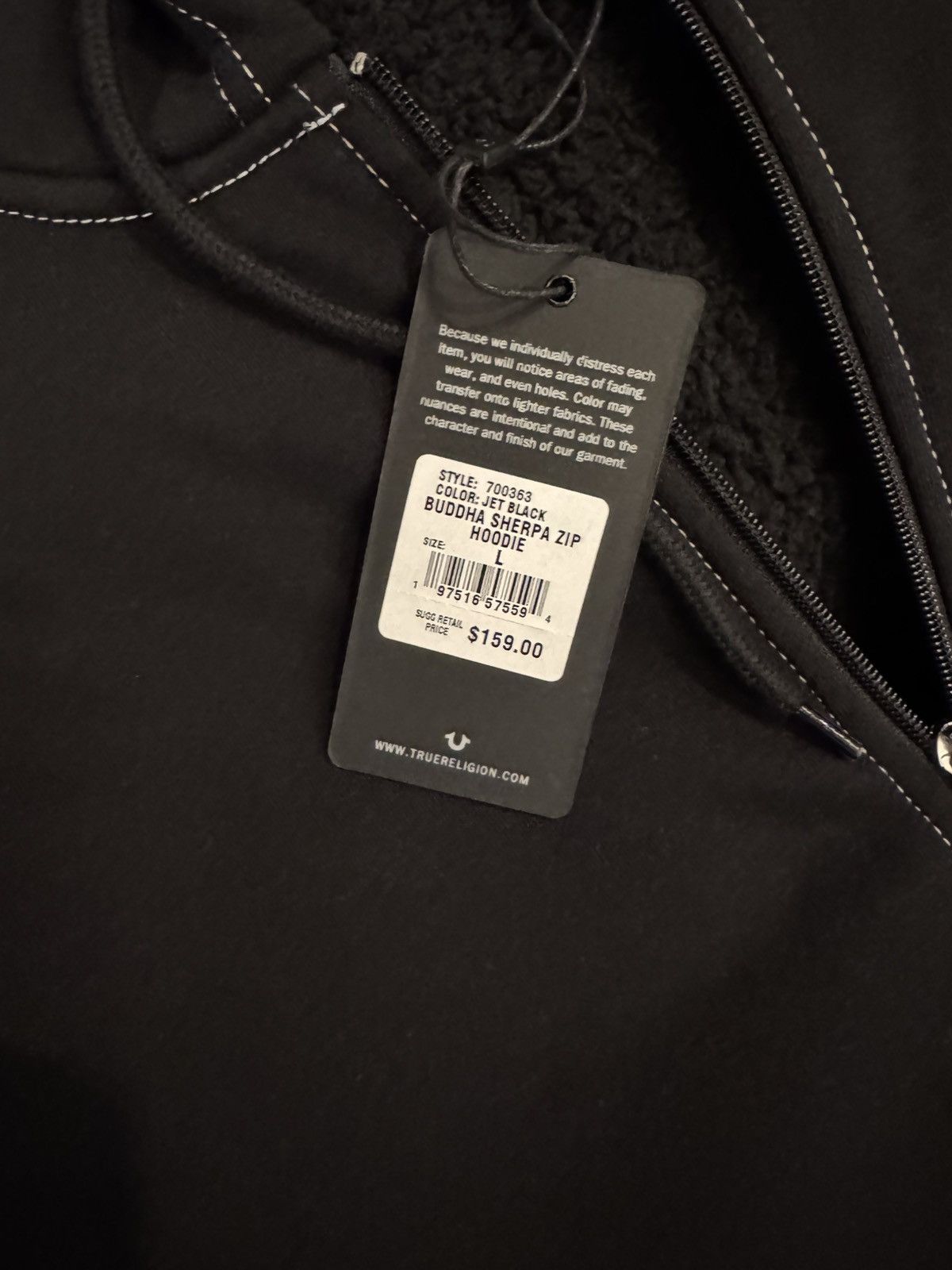 True Religion True Religion sherpa zip-zp hoodie Size US L / EU 52-54 / 3 - 3 Thumbnail