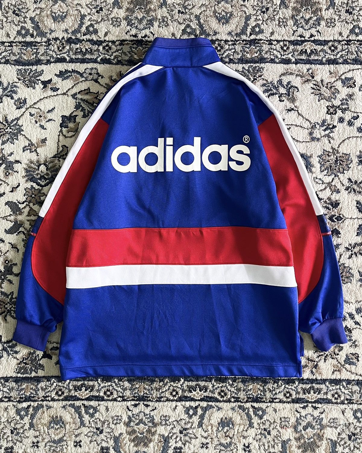 Adidas Vintage Adidas 3 Stripes Half Zip Jacket Size US M / EU 48-50 / 2 - 4 Thumbnail