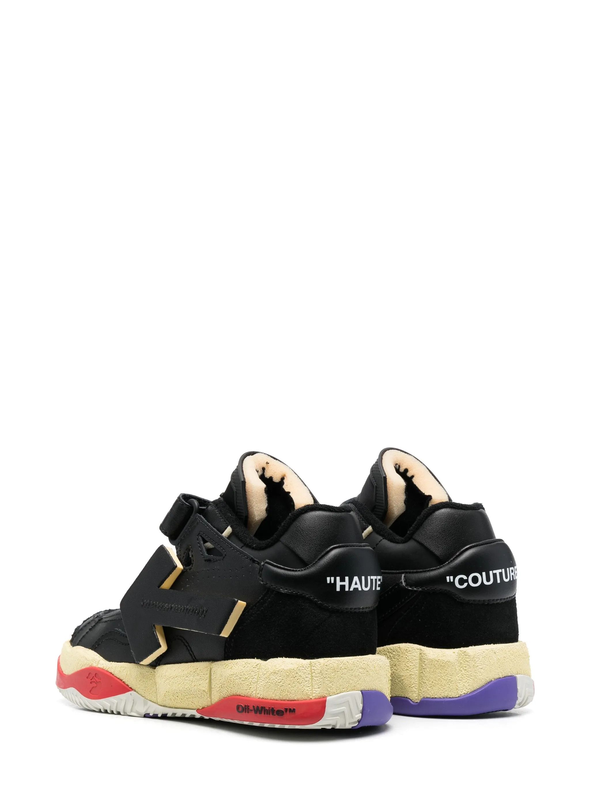 Off-White o1gr1nt0425 Puzzle Couture Low-Top Sneakers in Black Size US 5 / IT 35 - 3 Thumbnail