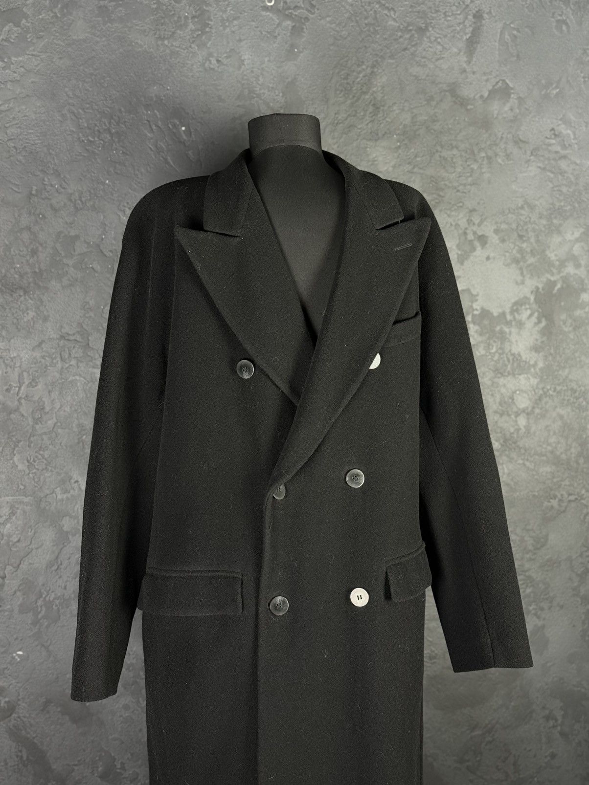 Marithe + Francois Girbaud 90s Marithe François Girbaud Men’s Double Breasted Overcoat Size US L / EU 52-54 / 3 - 5 Thumbnail