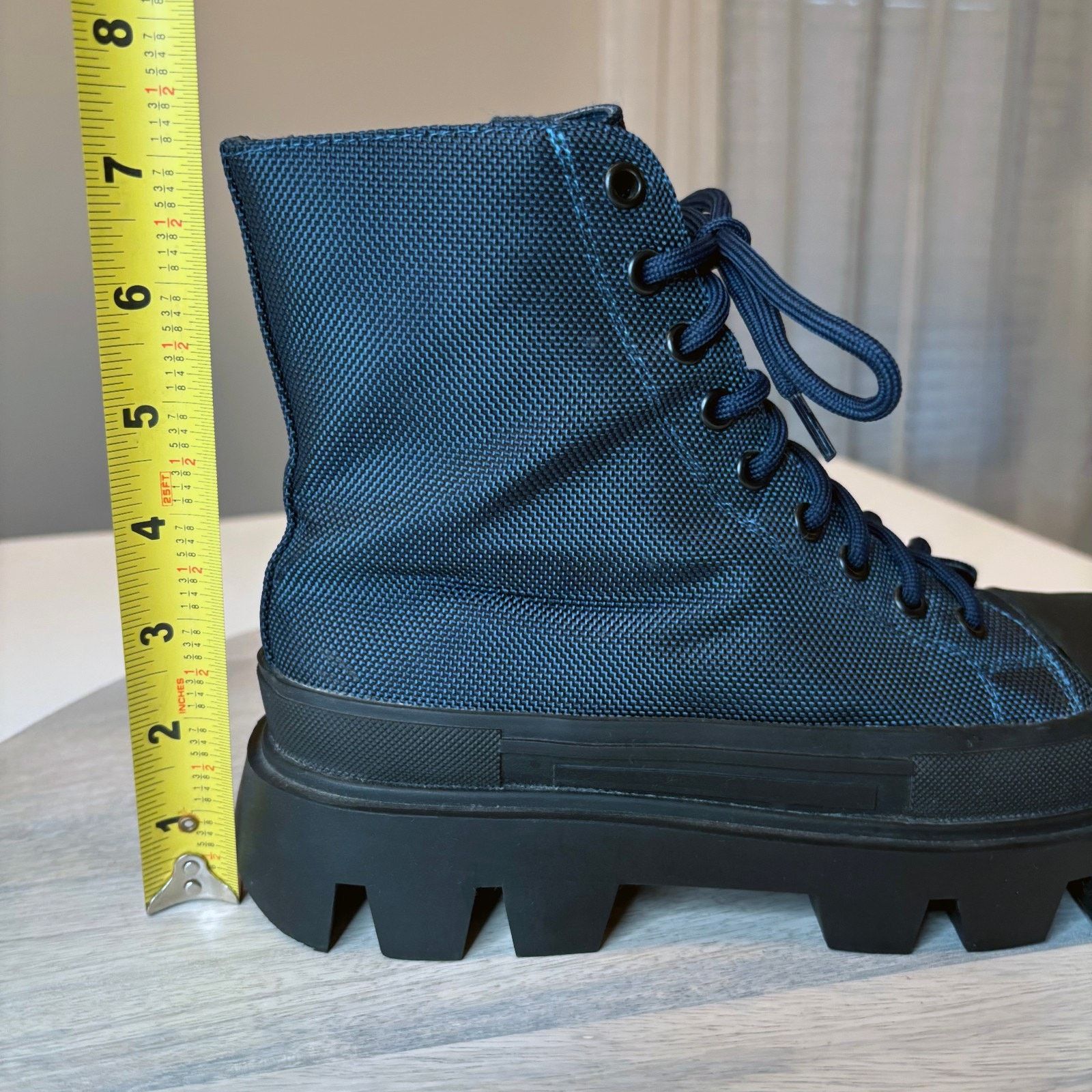 Jeffrey Campbell Jeffrey Campbell Lug Sole Combat Boots Blue Women's Size 7.5 Size US 7.5 / IT 37.5 - 11 Thumbnail