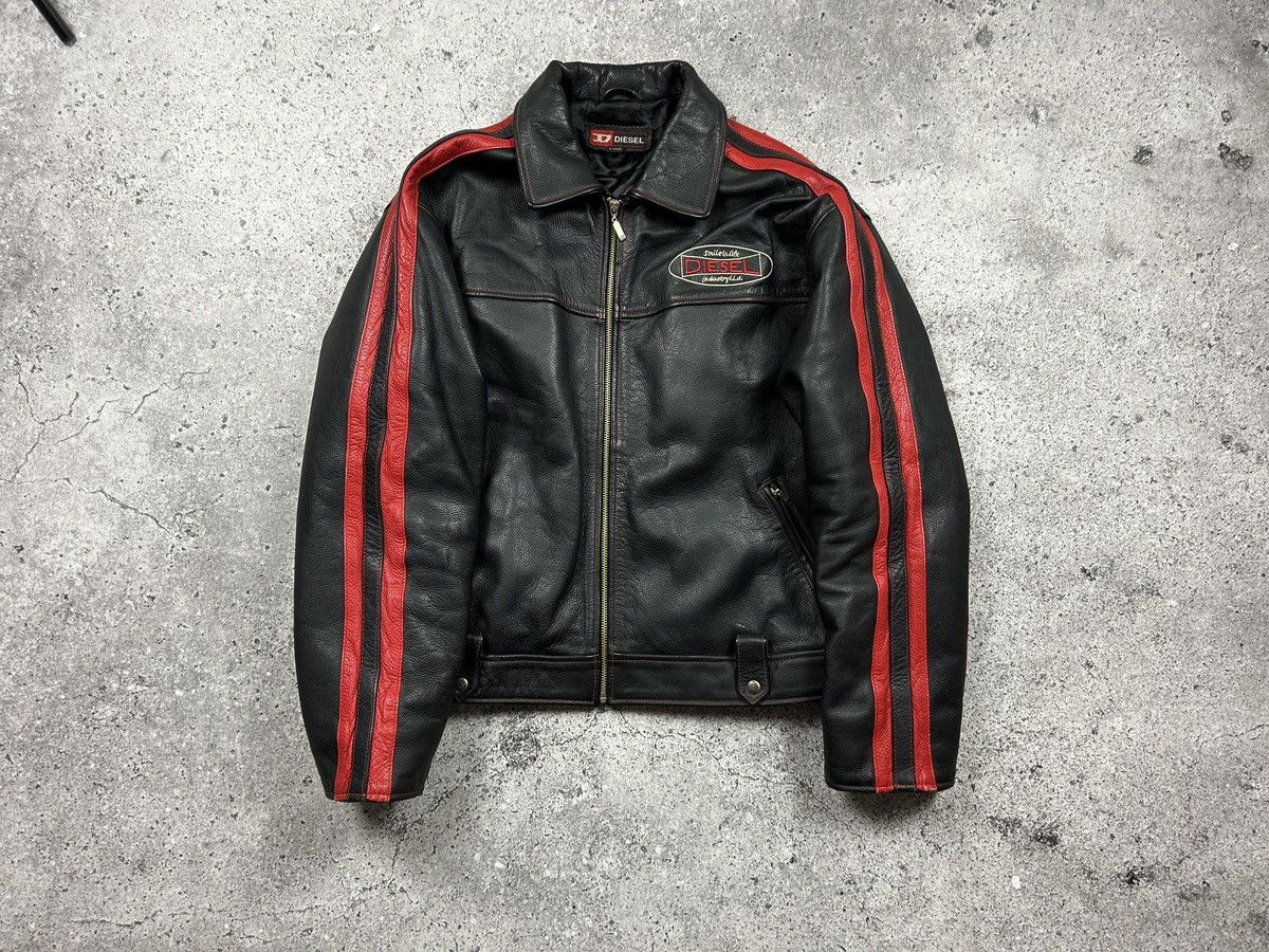 Diesel Diesel archive 00s leather biker jacket Size US L / EU 52-54 / 3 - 3 Thumbnail