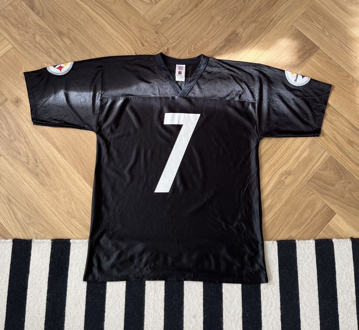 Reebok Pittsburgh Steelers #7 Ben Roethlisberger NFL Mesh Jersey Size US L / EU 52-54 / 3 - 1 Thumbnail