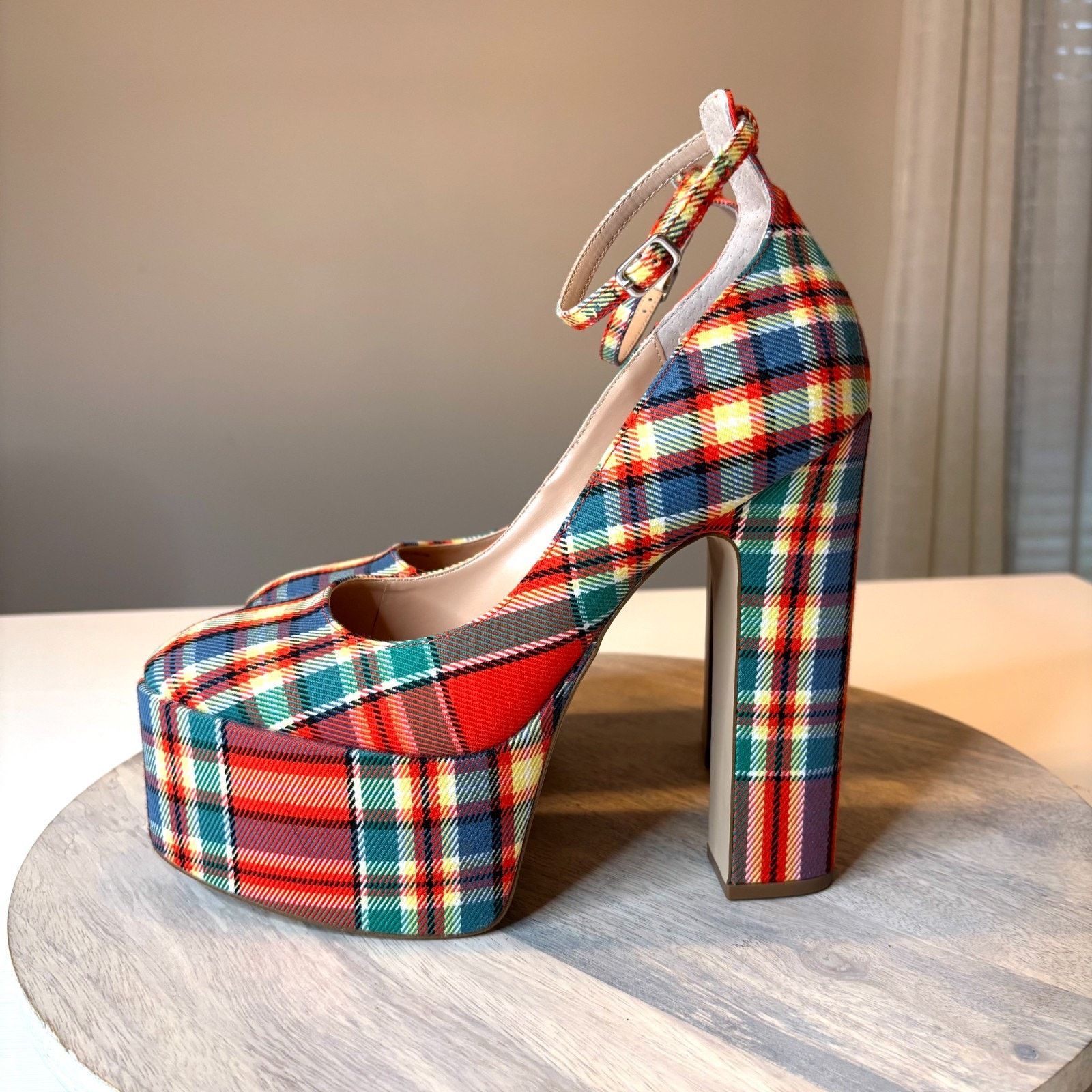 Steve Madden Steve Madden Skyrise Plaid Platform Heels Women's Size 9.5 Size US 9.5 / IT 39.5 - 2 Thumbnail