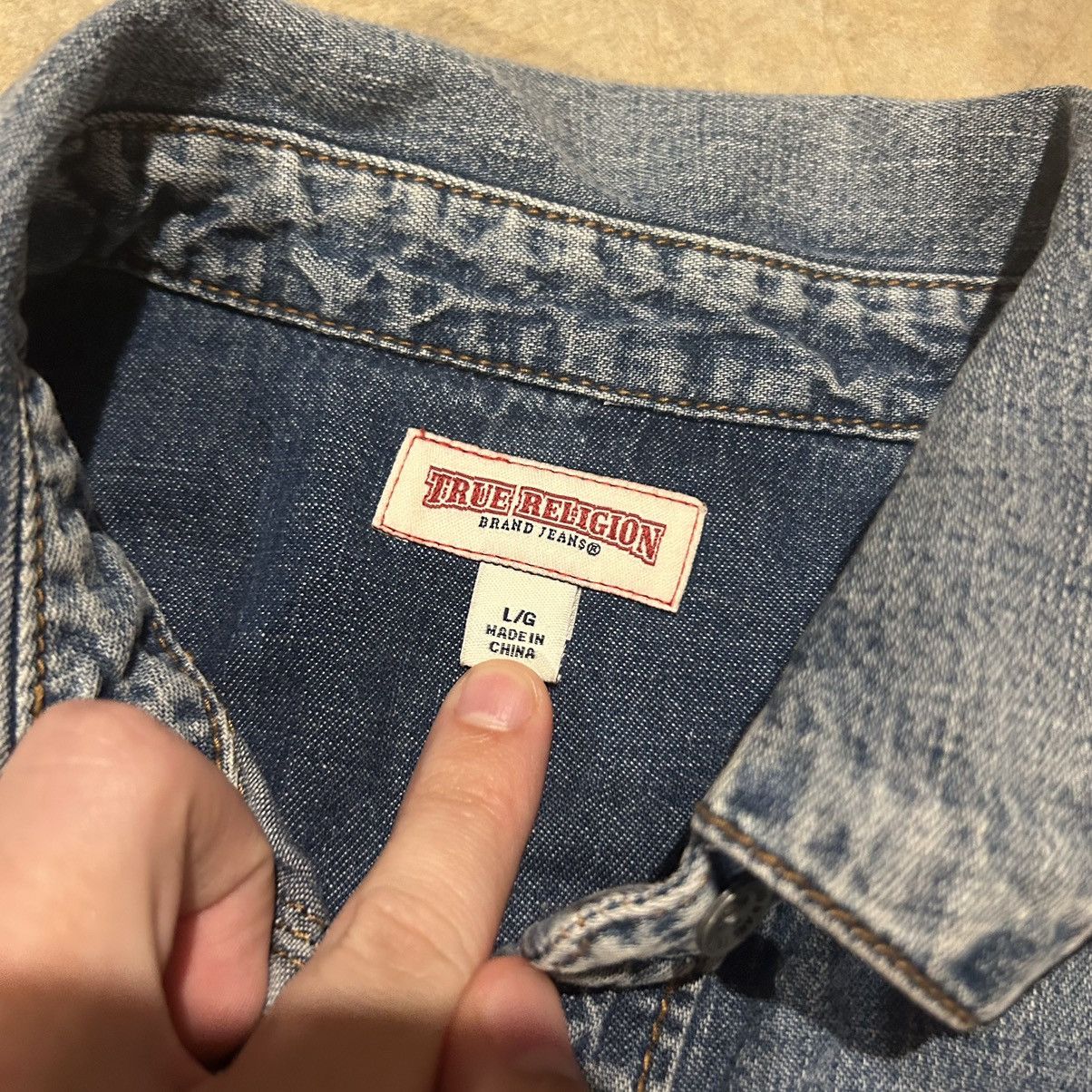 True Religion × Vintage Essential Vintage Y2K True Religion Denim Button Up Shirt Size US M / EU 48-50 / 2 - 4 Thumbnail
