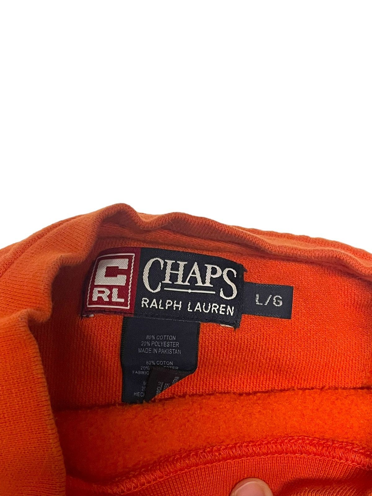 Polo Ralph Lauren × Vintage Vintage Ralph Lauren Orange Spellout Crewneck Sweatshirt L Size US L / EU 52-54 / 3 - 2 Thumbnail