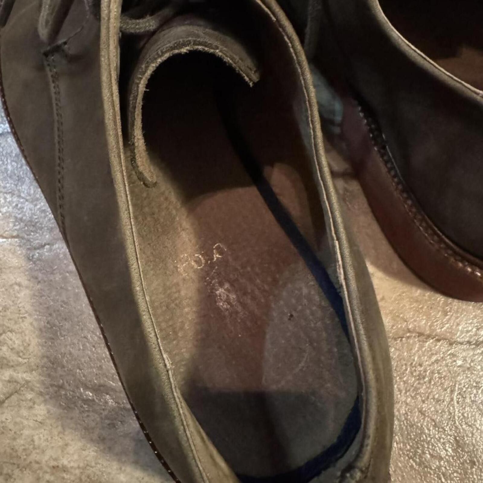 Polo Ralph Lauren Vintage 90’s Polo Ralph Lauren Olive Green Oxford Shoes Size US 9.5 / EU 42-43 - 6 Thumbnail