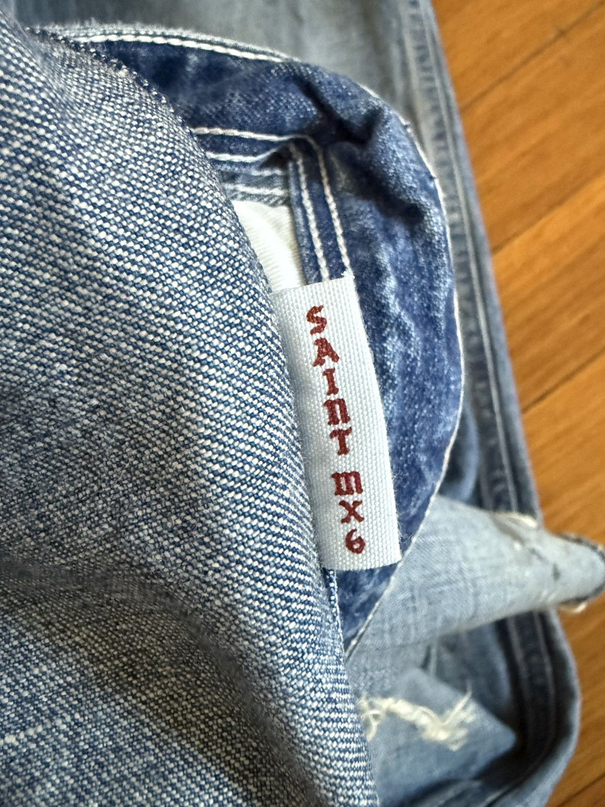 Saint Michael SAINT Michael DENIM PANTS/TRASHED/PAINTER / BLUE / Size : S Size US 32 / EU 48 - 5 Thumbnail