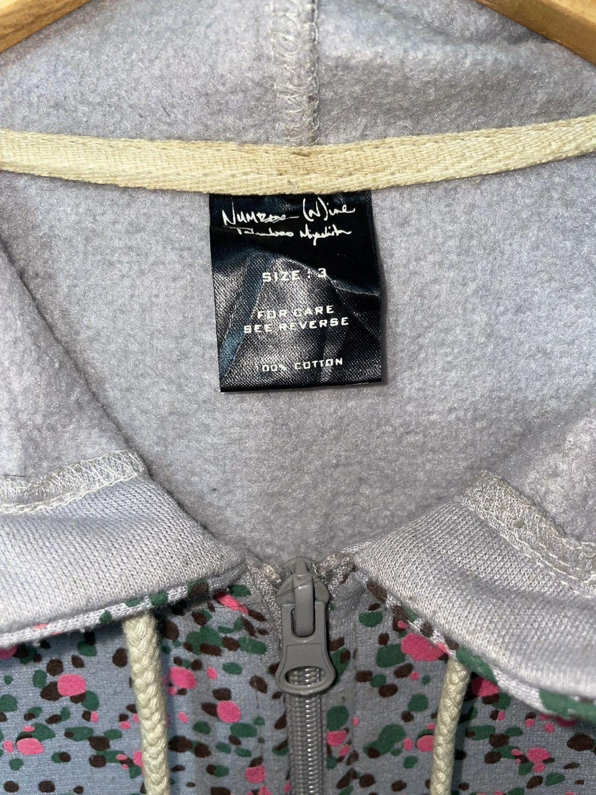 Number (N)ine Number (N)ine Takahiro Miyashita Zip Hoodie Size US L / EU 52-54 / 3 - 5 Thumbnail