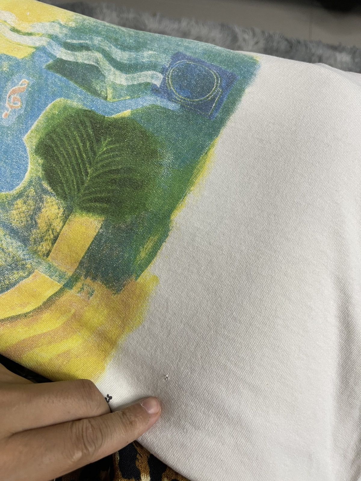 Vintage Vintage 90s Philips Cassettes & Accessories Abstract Art Tee Size US XXL / EU 58 / 5 - 8 Thumbnail