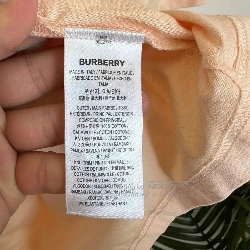Burberry Burberry Women's Brown Cotton T-Shirt. Size L / US 10 / IT 46 - 5 Thumbnail