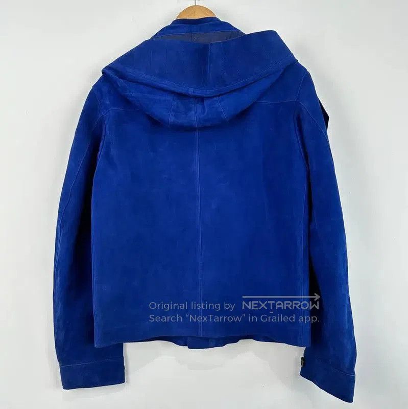 Burberry Burberry Blue Leather Men's Jacket. Size US XS / EU 42 / 0 - 2 Thumbnail