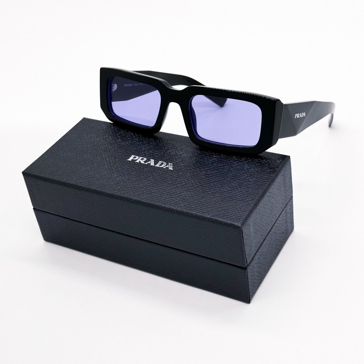 Prada NEW PRADA SPR 06Y 02Z01O SQUARE BLACK PR 06YZ SUNGLASSES Size ONE SIZE - 2 Thumbnail