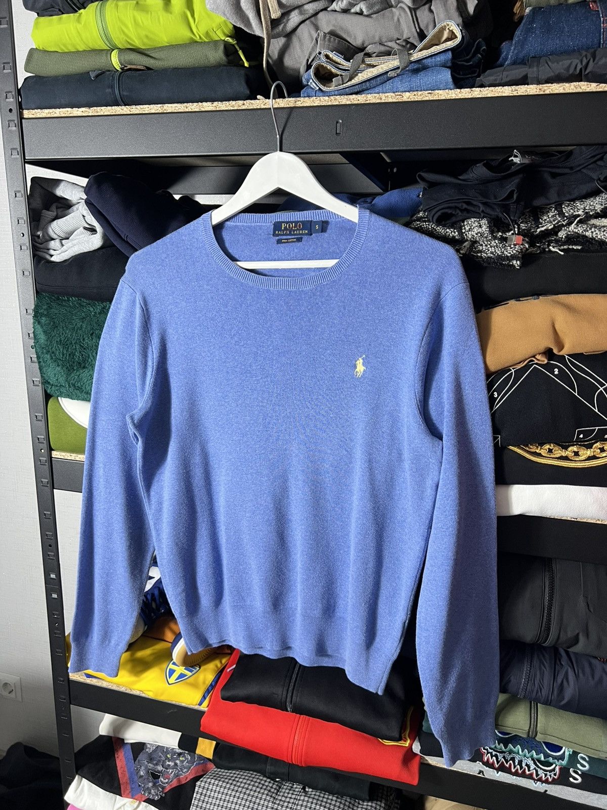 Polo Ralph Lauren 💙 Polo Ralph Lauren Crewneck Sweater Light Blue Size S Size US S / EU 44-46 / 1 - 2 Thumbnail