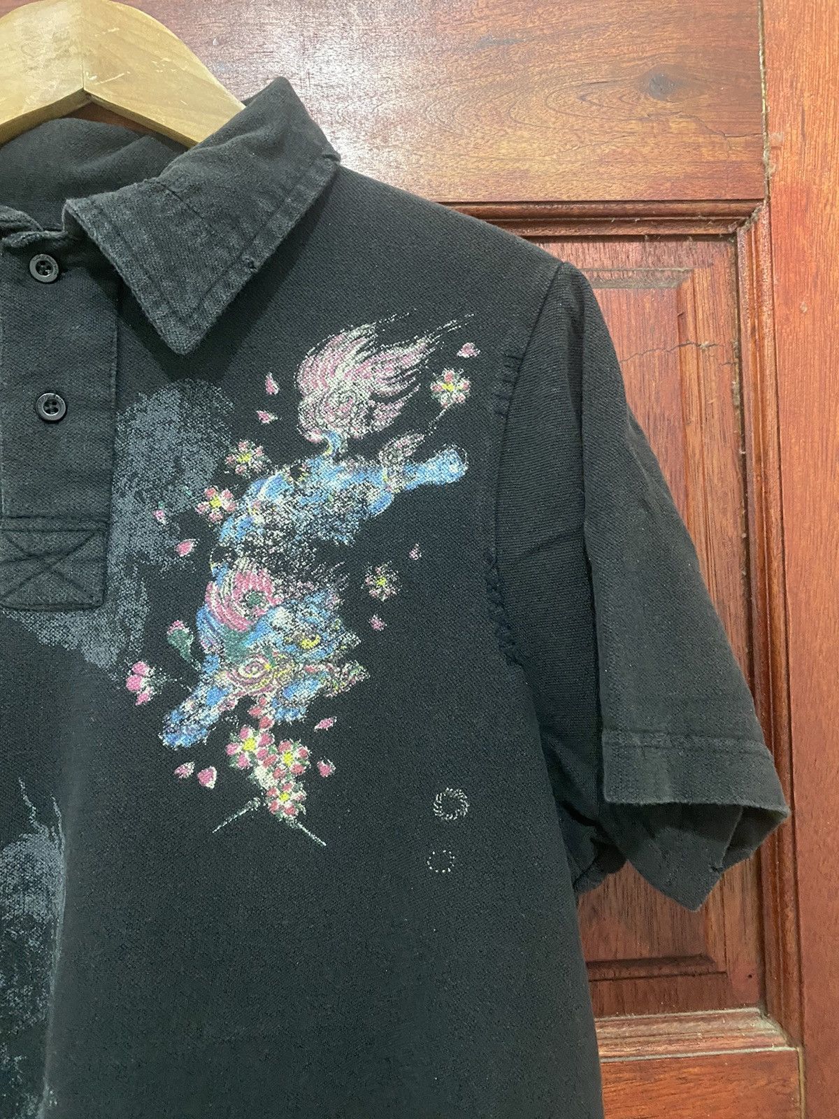 Christian Audigier Ed Hardy By Christian Audigier Skull Polo T-shirt Size US L / EU 52-54 / 3 - 4 Thumbnail