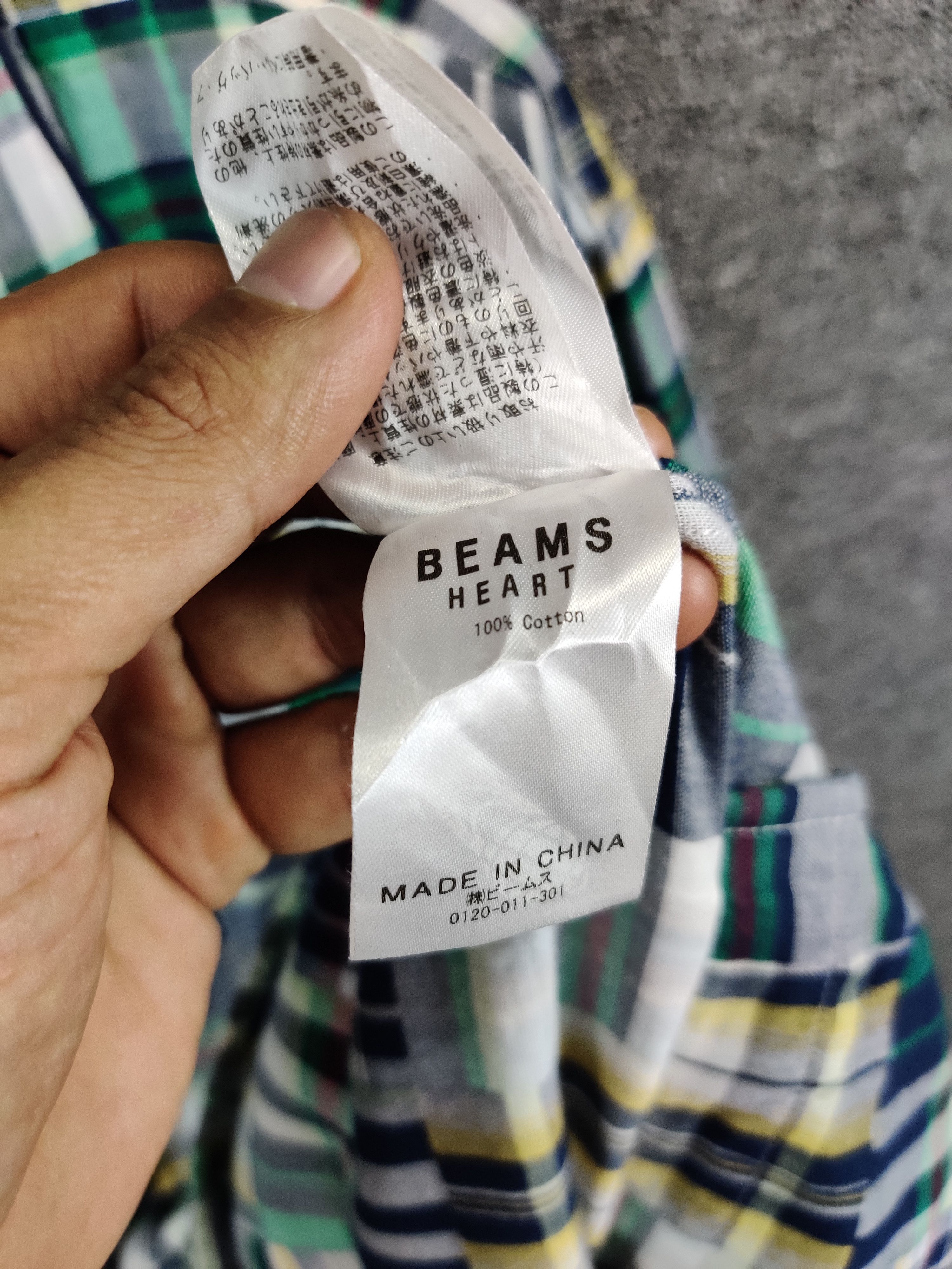 Beams Plus Vintage Beams Heart Flannel Button Ups Shirt Size US L / EU 52-54 / 3 - 11 Thumbnail