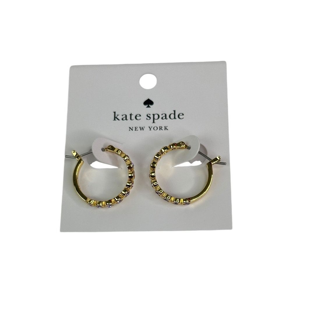 Kate Spade Kate Spade Full Circle Huggies Hoops Earrings Gold Size ONE SIZE - 3 Thumbnail