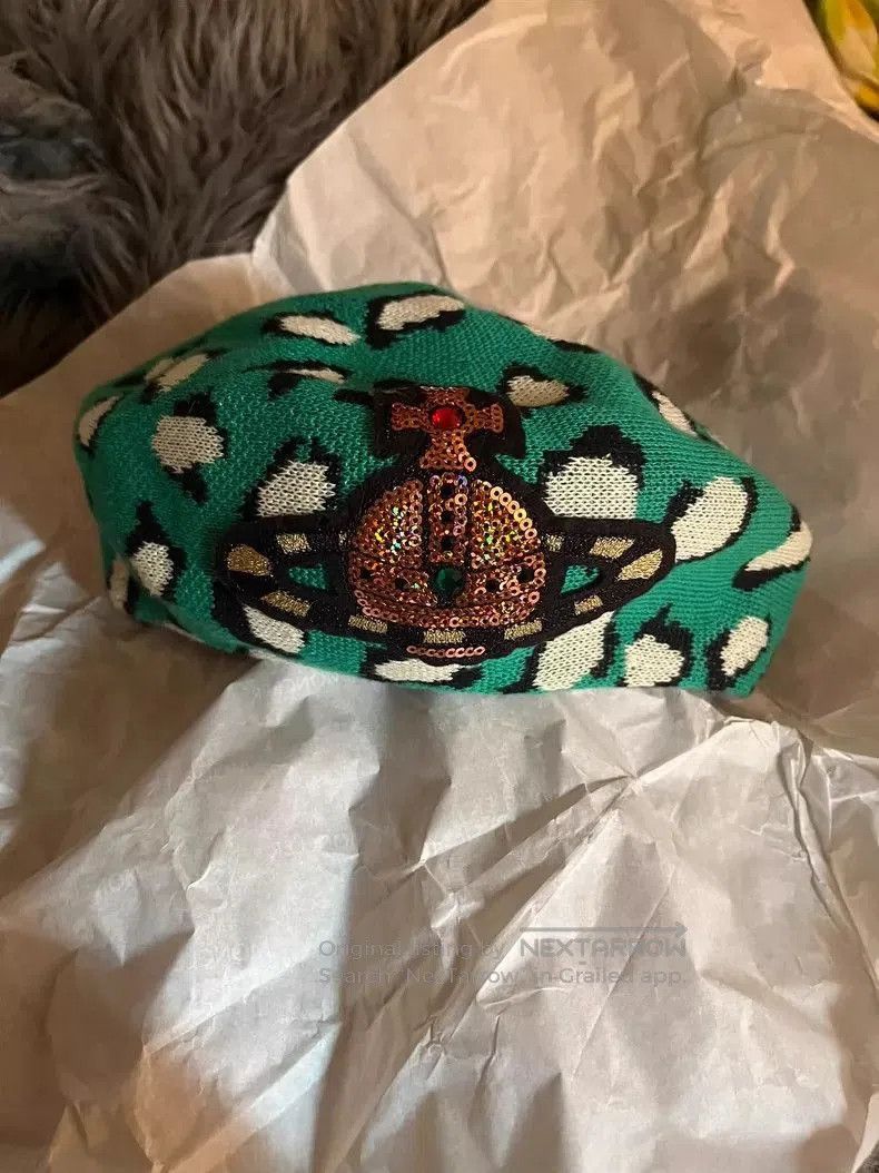 Vivienne Westwood Vivienne Westwood Saturn Leopard Hat. Size ONE SIZE - 1 Thumbnail