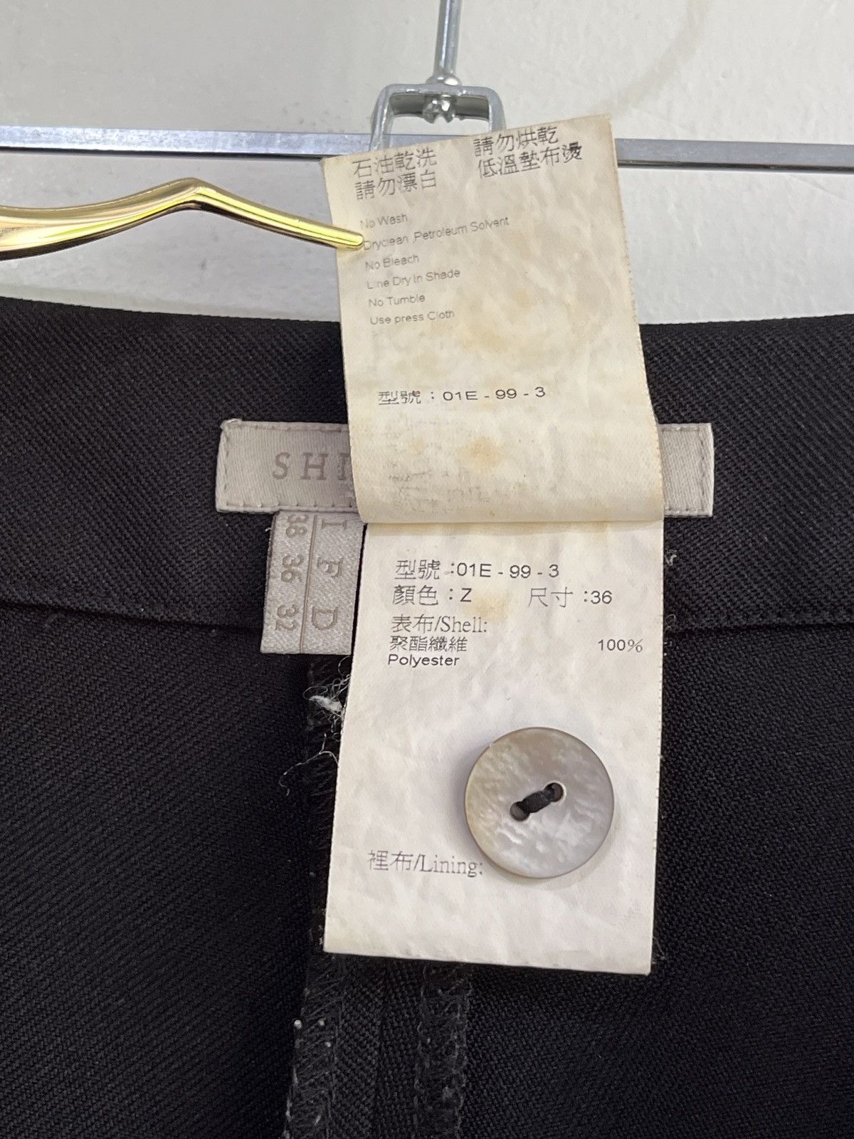 Other Shiatzy Chen Technical Black Tailored Trousers Size 25" / US 0 / IT 36 - 8 Thumbnail