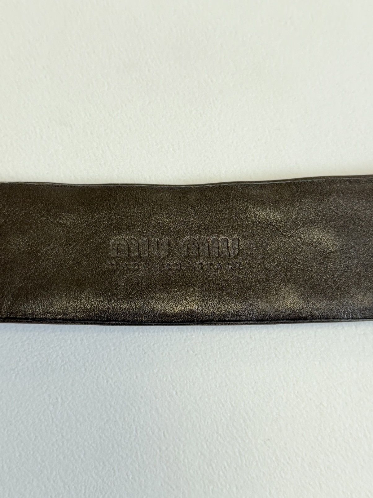 Miu Miu Mid 2000s Studded Snake Print Leather Belt Size ONE SIZE - 15 Thumbnail