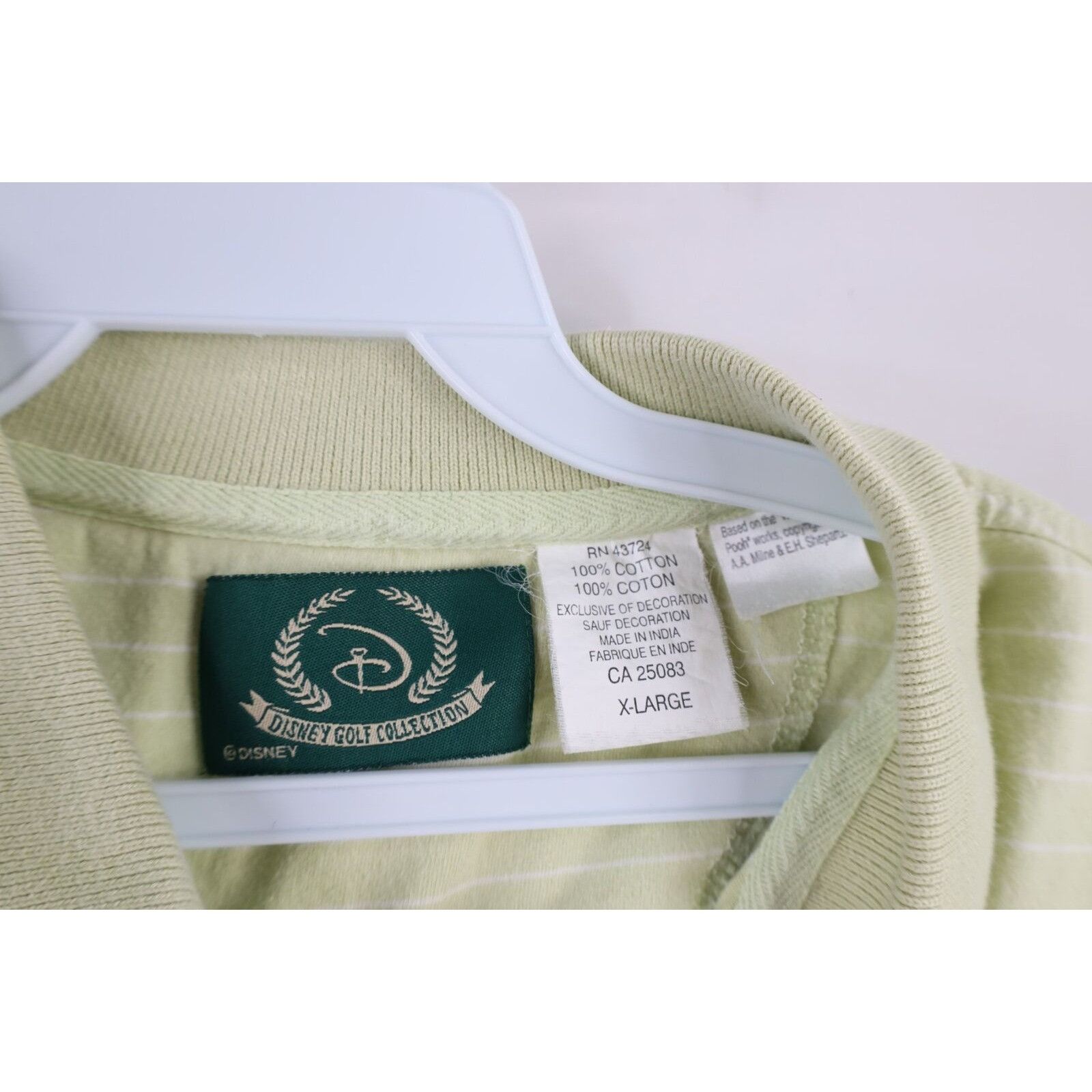 Disney × Vintage Vintage 90s Disney Winnie the Pooh Sleeveless Golf Polo Size XL / US 12-14 / IT 48-50 - 6 Thumbnail