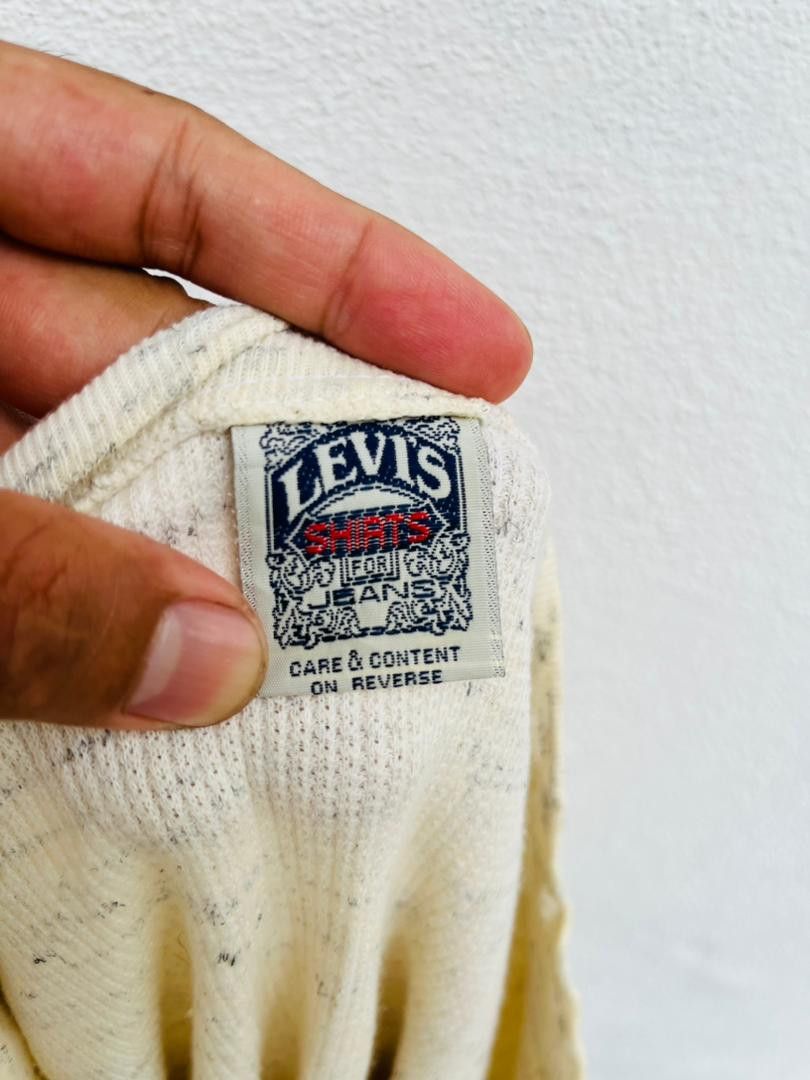 Levi's Vintage Clothing × Vintage Vintage 90s Levis Half Button Streetwear Fashion Style Size US M / EU 48-50 / 2 - 7 Thumbnail