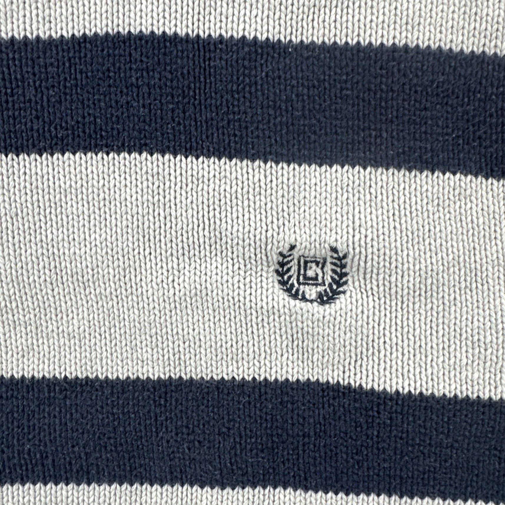 Chaps VINTAGE Chaps Sweater Men L White Blue Striped Cotton Logo Crew Neck Pullover Regular Size L Size US L / EU 52-54 / 3 - 6 Thumbnail