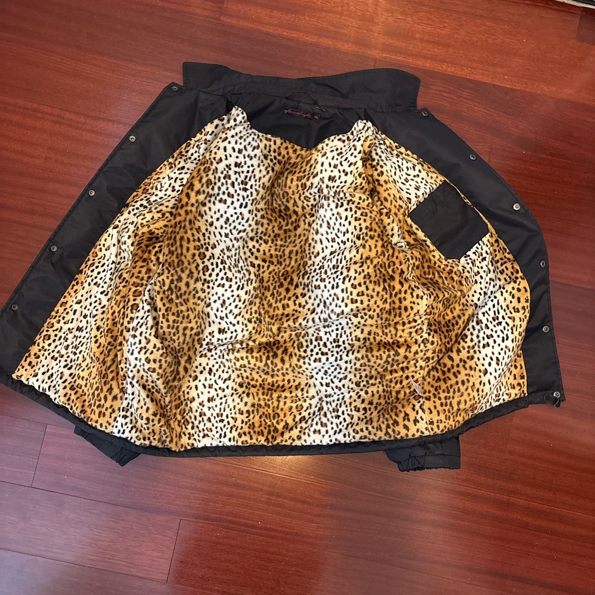 Other After Midnight Black and yellow leopard print bomber jacket Size US XXL / EU 58 / 5 - 2 Thumbnail
