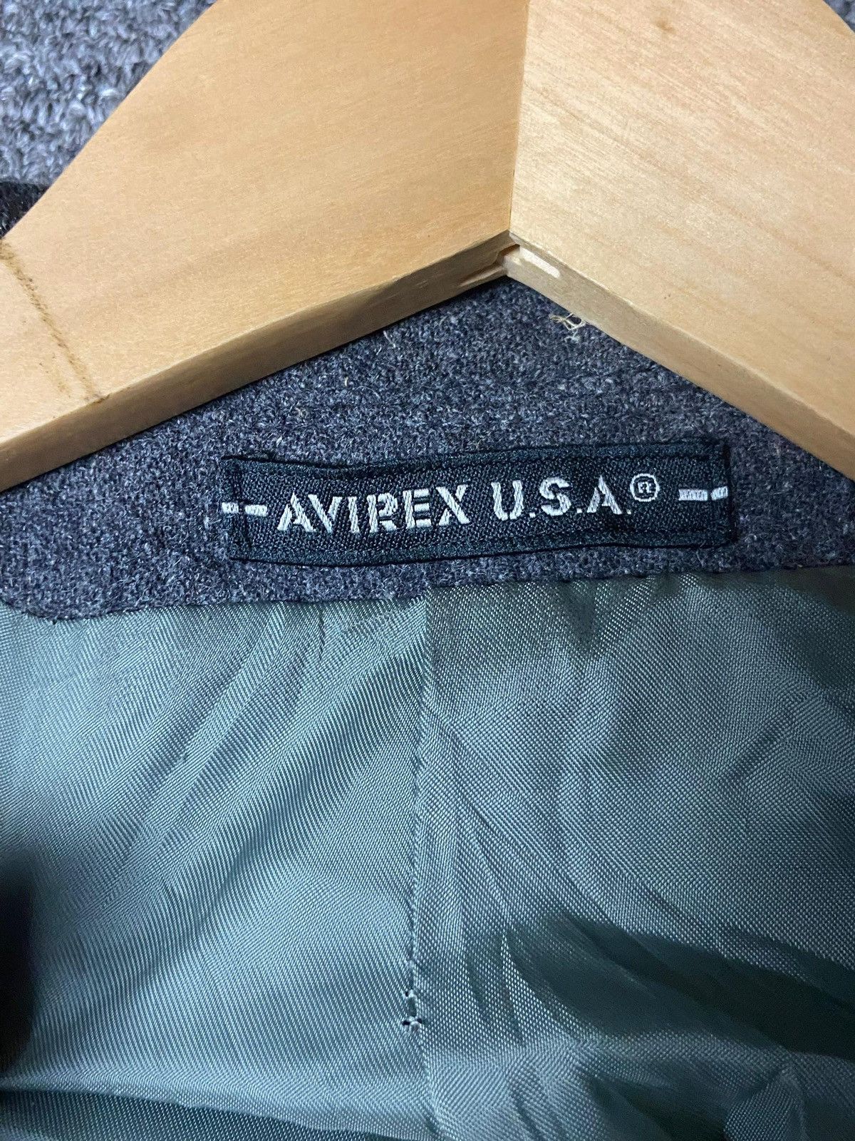 Avirex Avirex Hybrid Leather Patch Wool Jacket (157) Size US M / EU 48-50 / 2 - 7 Thumbnail