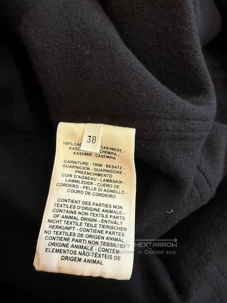Hermes Hermes Leather Patch Cashmere Coat Size XS / US 0-2 / IT 36-38 - 6 Thumbnail