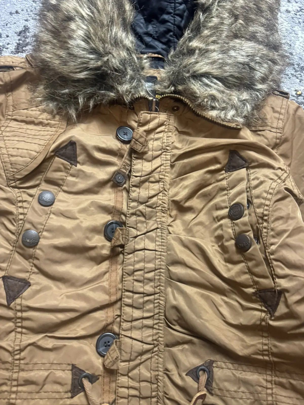Vintage × khujo Vintage Y2K Khujo Alaska Parka Fur Collar Avantgarde Jacket Size US M / EU 48-50 / 2 - 4 Thumbnail