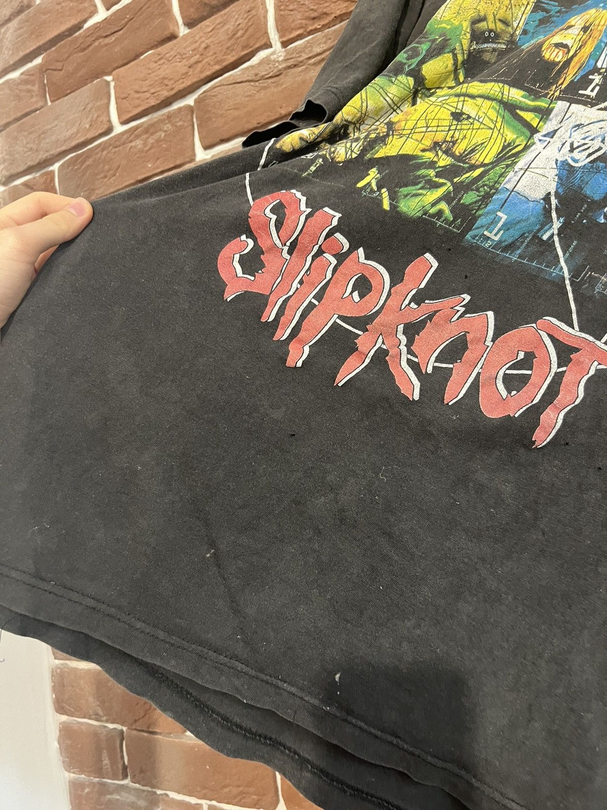 Band Tees Rare Vintage 90s Slipknot Masks Numetal Band Tee Grail Large Size US L / EU 52-54 / 3 - 6 Thumbnail