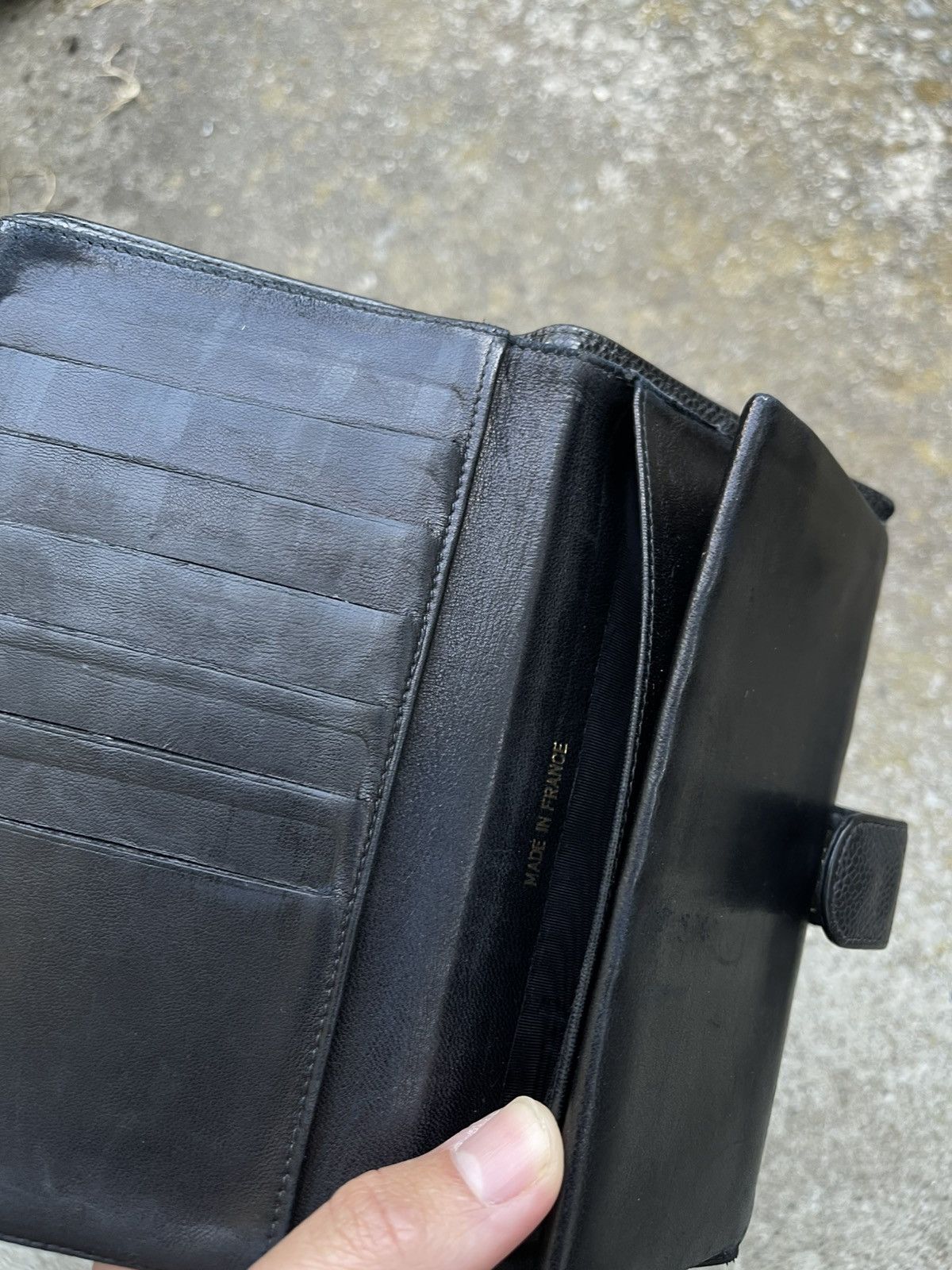 Chanel Clean! Chanel black Caviar Leather Snap Wallet Size ONE SIZE - 4 Thumbnail