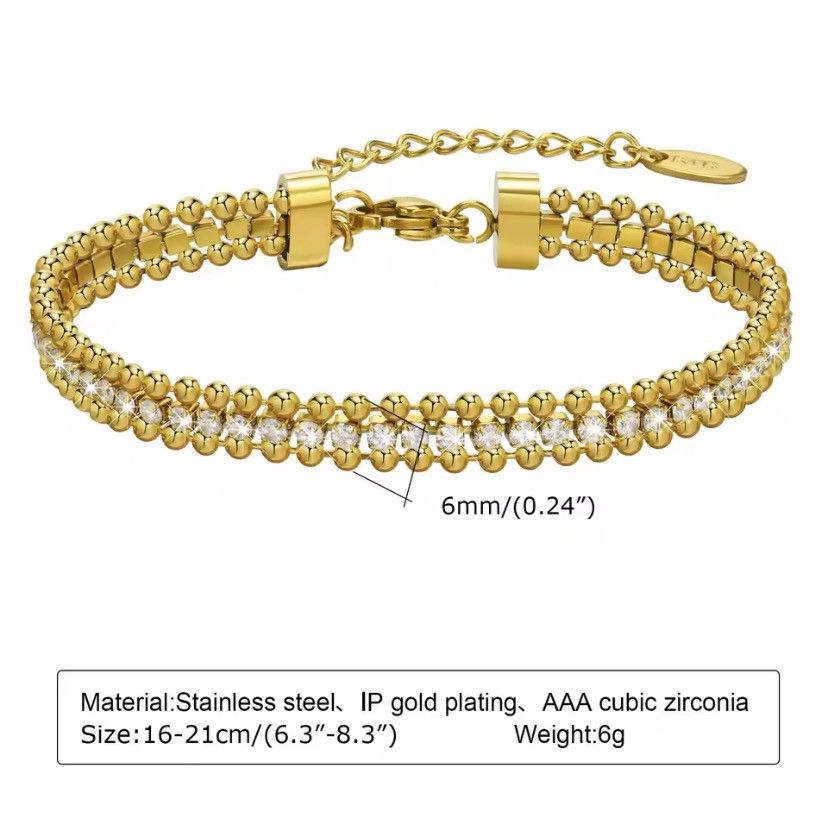 Other Full Bling CZ Stones Bracelet Size ONE SIZE - 2 Thumbnail