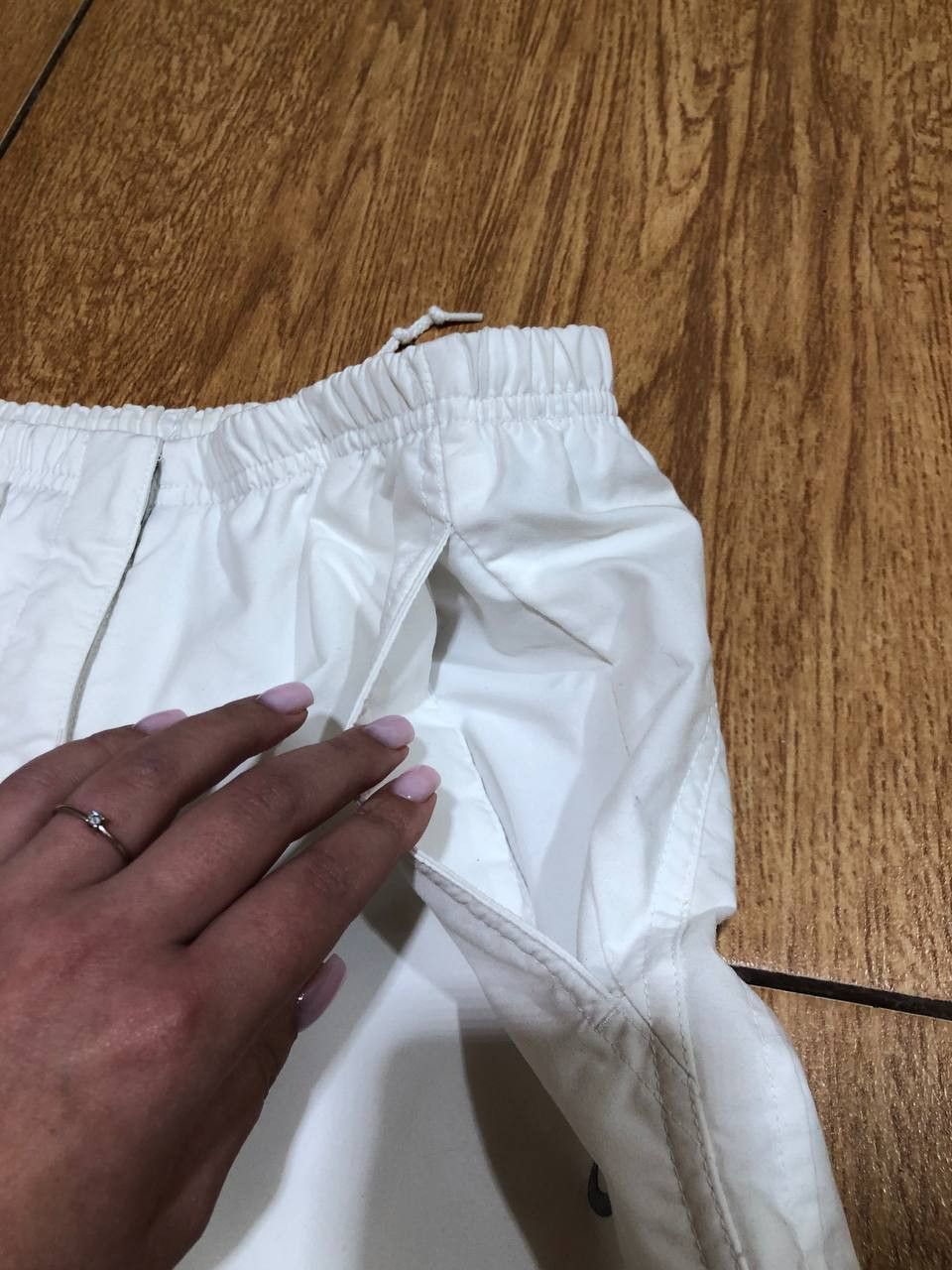 Nike Vintage Casual pants white Nike logo Y2K streetwear Size US 30 / EU 46 - 15 Thumbnail